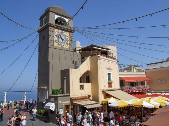 The town of Capri on Capri