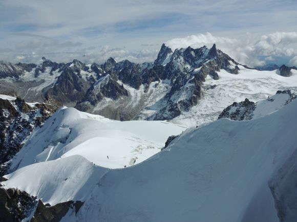 Mont Blanc ice field 