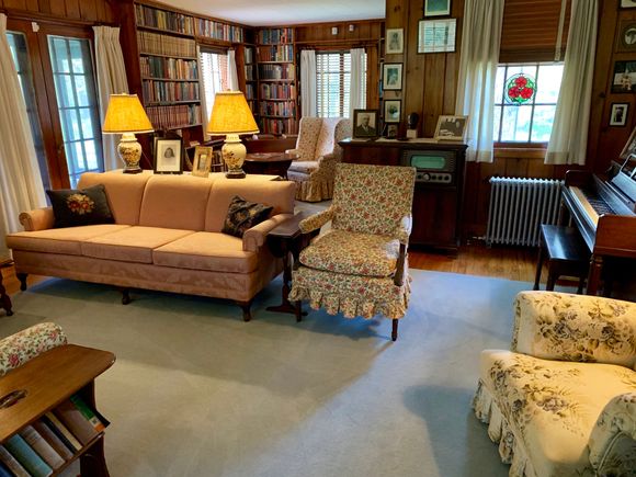 Eleanor’s very humble living room where she entertained JFK and other dignitaries. Extremely unpretentious and marvelous woman.
