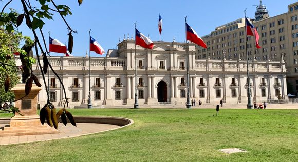 The presidential palace in Santiago 
