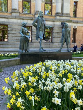 In front of the national theater 