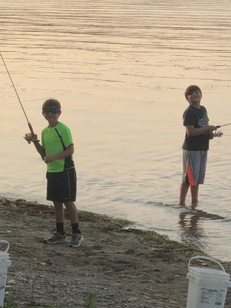 The boys in their happy place.