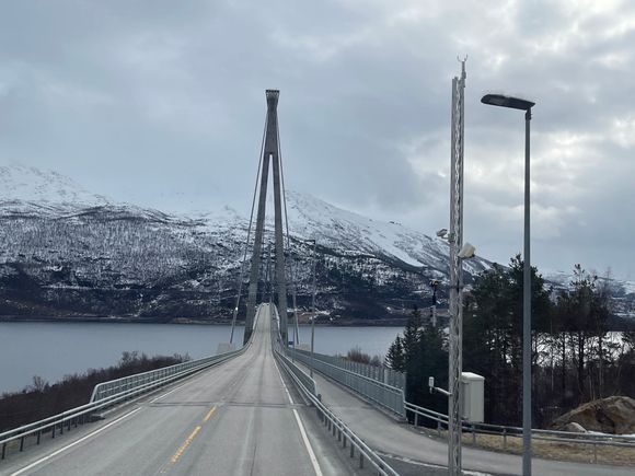 Crossing the bridge to Narvik
