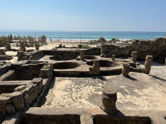 Garum-producing area, with deep vats in center for salting and pressing fish