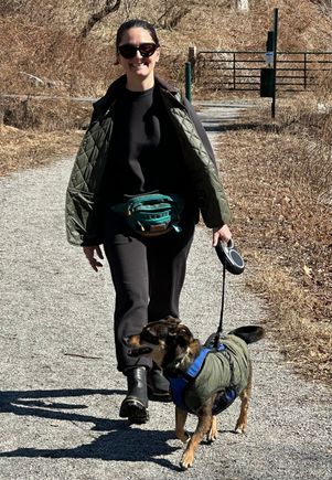 Daughter and granddoggy. 