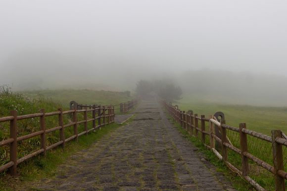 At the base of Seongsan Ilchulbong