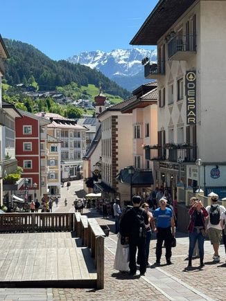 the pretty village of Ortisei