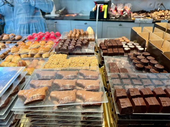 OK, for all the chocoholics out there, here you go! I researched the best places in Bruges and, surprisingly, there was some consensus. Evidently, some of the so-called Belgian chocolate isn’t made there. This place was our favorite: Dumon 