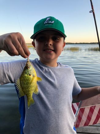  I promised this guy  tomorrow we could fish all day. Starting at 8:00 AM.