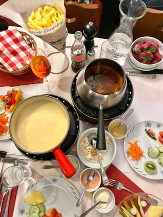 Fondue for dinner 