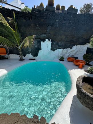 Pool at home of Cesar Manrique.