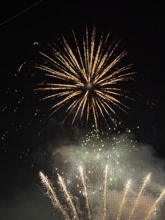Nice fireworks display after the game 