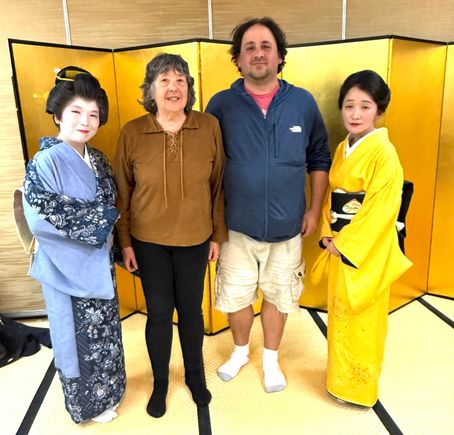 We had dinner with geishas