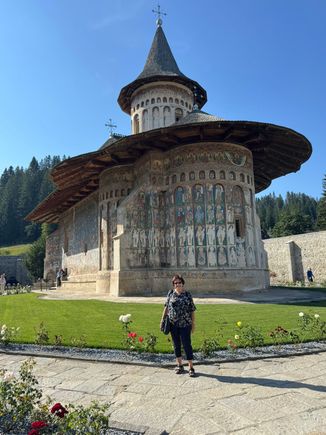 Voronet Monastery - the most visited of the painted monasteries