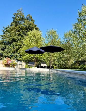 Today from in the pool. Perfect. 