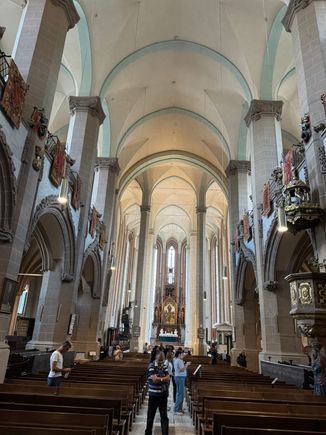 The nave of the Black Church in Brasov