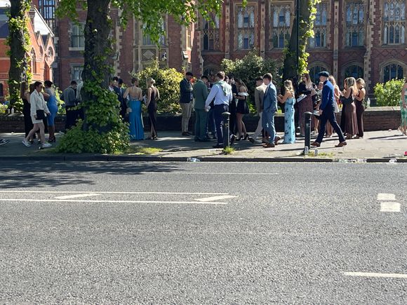 University students dressed up for some events