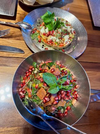 Cold Mezze selections at Damas