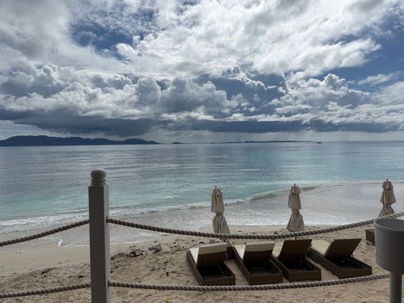 Lunch by the golf course Sandy was at every day. 