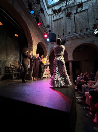 There is a bar where patrons can buy wine or Tinto de Verano; my red wine cost 4 euro