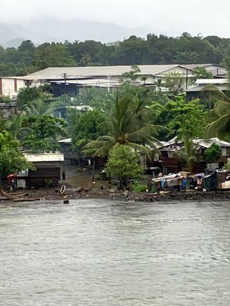 View of Alotau from the water.