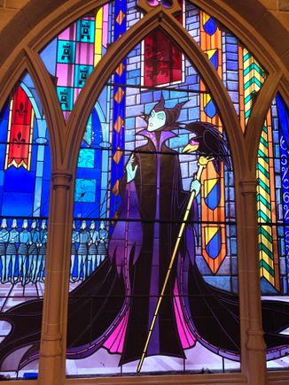 Stained glass in the castle 