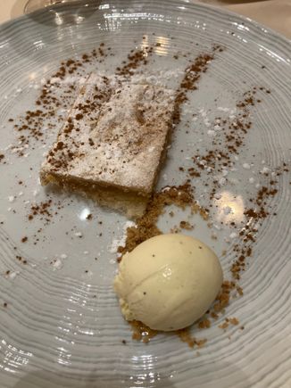 Cordoba cake with vanilla ice cream for desssert tonight.