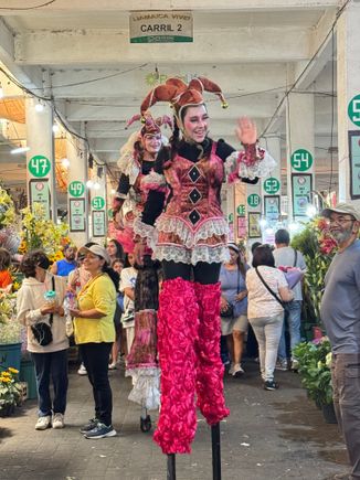 Celebrating May Day with flowers. 