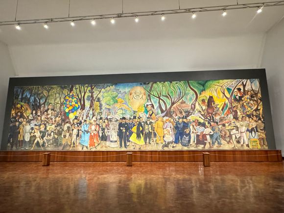 The massive mural 