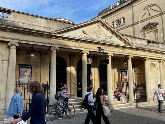 The entrance to the Kings and Queen baths.  There were three different baths in town, I've forgotten the name of the other two but this was the big one