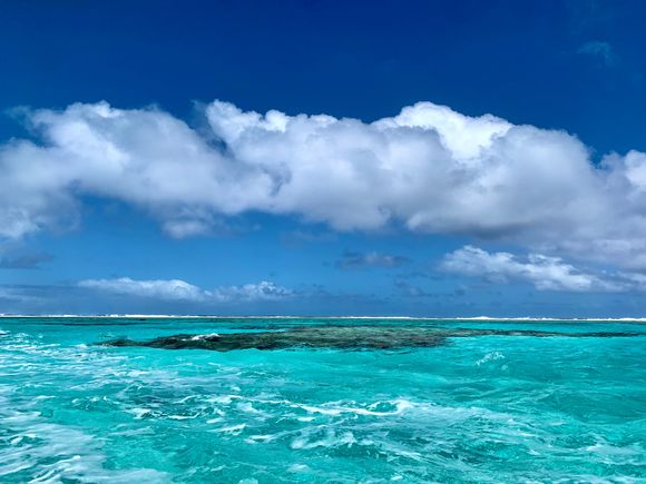 En route to a snorkeling site