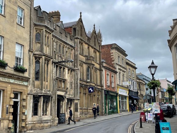 Downtown Glastonbury.  There are tons of shops selling crystals, and mandalas and dragons etc. Could probably pick up a Hobbit or two.