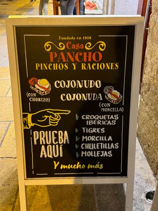 Two classic Burgos tapas