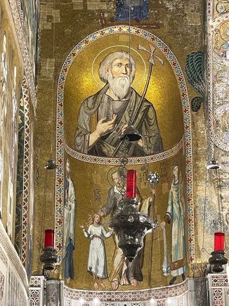 The Cappella Palatina, the royal chapel of the Palazzo di Normanni, is a mix of Byzantine, Norman and Fatimid architectural styles from the 12th Century. Enjoy these photos of the mosaics.