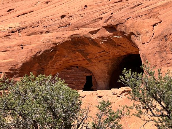 One of the ruins still standing in Hidden Valley. We hired a Navajo guide to get into Hidden Valley.