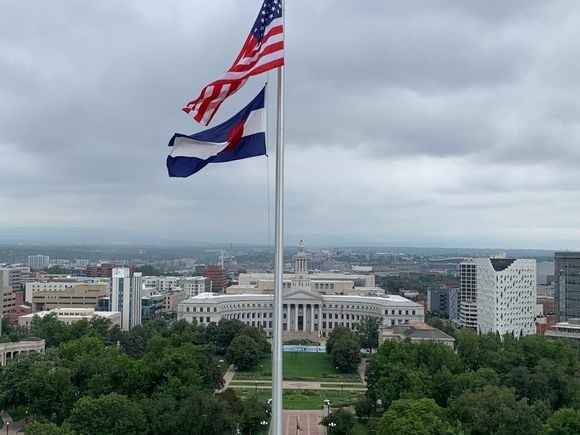 View of City Council from Dome of State Capitol
