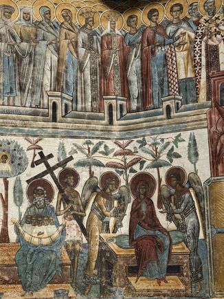 Close up detail of the Last Judgement