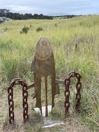 We saw a number of these markers on the path.