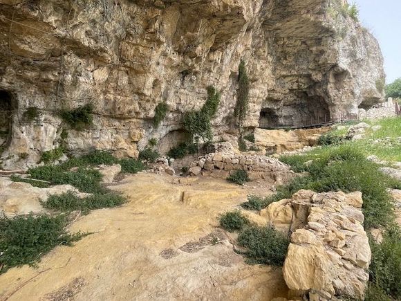 The 14th century tower is currently not accessible, but we were able to walk through the grottoes and caves where prisoners were one held.
