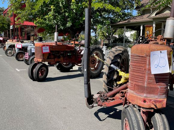 Oh yes, we have antique tractors don't you know.