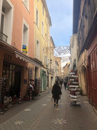 Street scene in L'Isle Sur La Sorgue