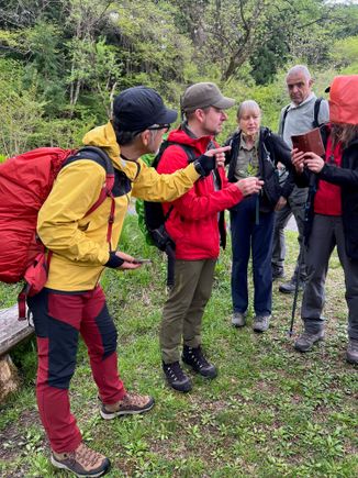 Our guides Kiyomi and Quinlan