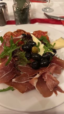 Dinner in Spanish restaurant 