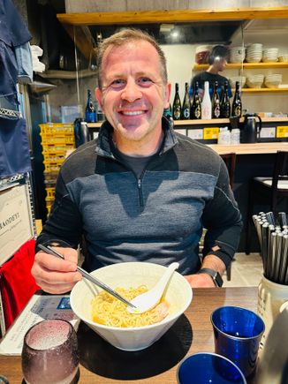 Michelin star ramen place near our hotel. Very small and casual. Also, delicious!