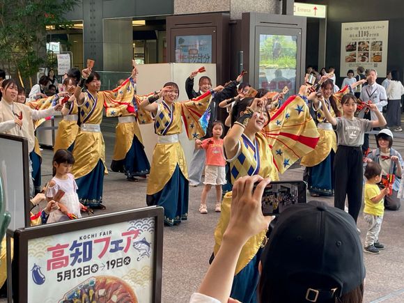 When we got off the train at Shinjuku, we saw this dance troupe and it looked like some volunteers.  The train station spills into a mall, as does everything in Tokyo, man these people love to shop