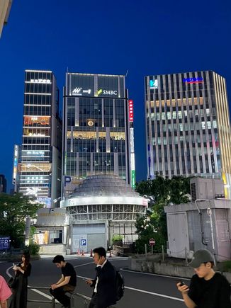 Big buildings in Shinjuku.  There are also a lot of 5 star hotels here.