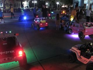 Vidal Park featured mini-car rides for the kids