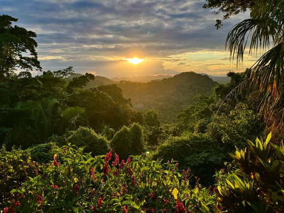 Sunset from our deck 