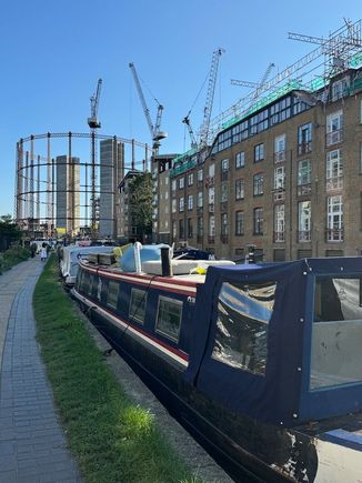 Approaching the construction site for a large new residential/commercial development