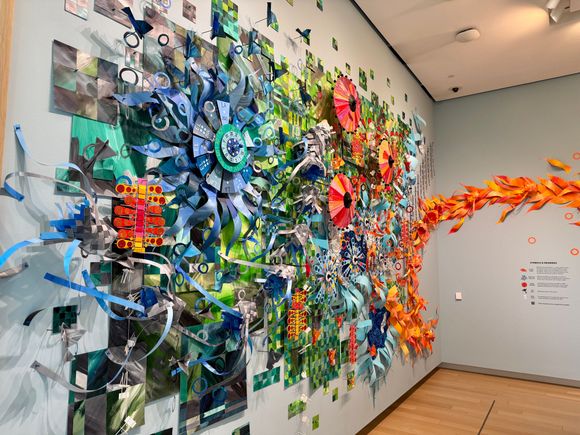 One of the artwork displays